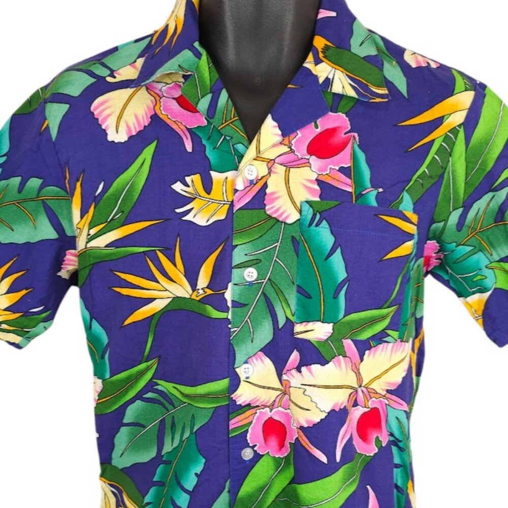 Vintage Scorpio Hawaiian Shirt Mens Size Small 80s 90s AOP Made In Hawaii